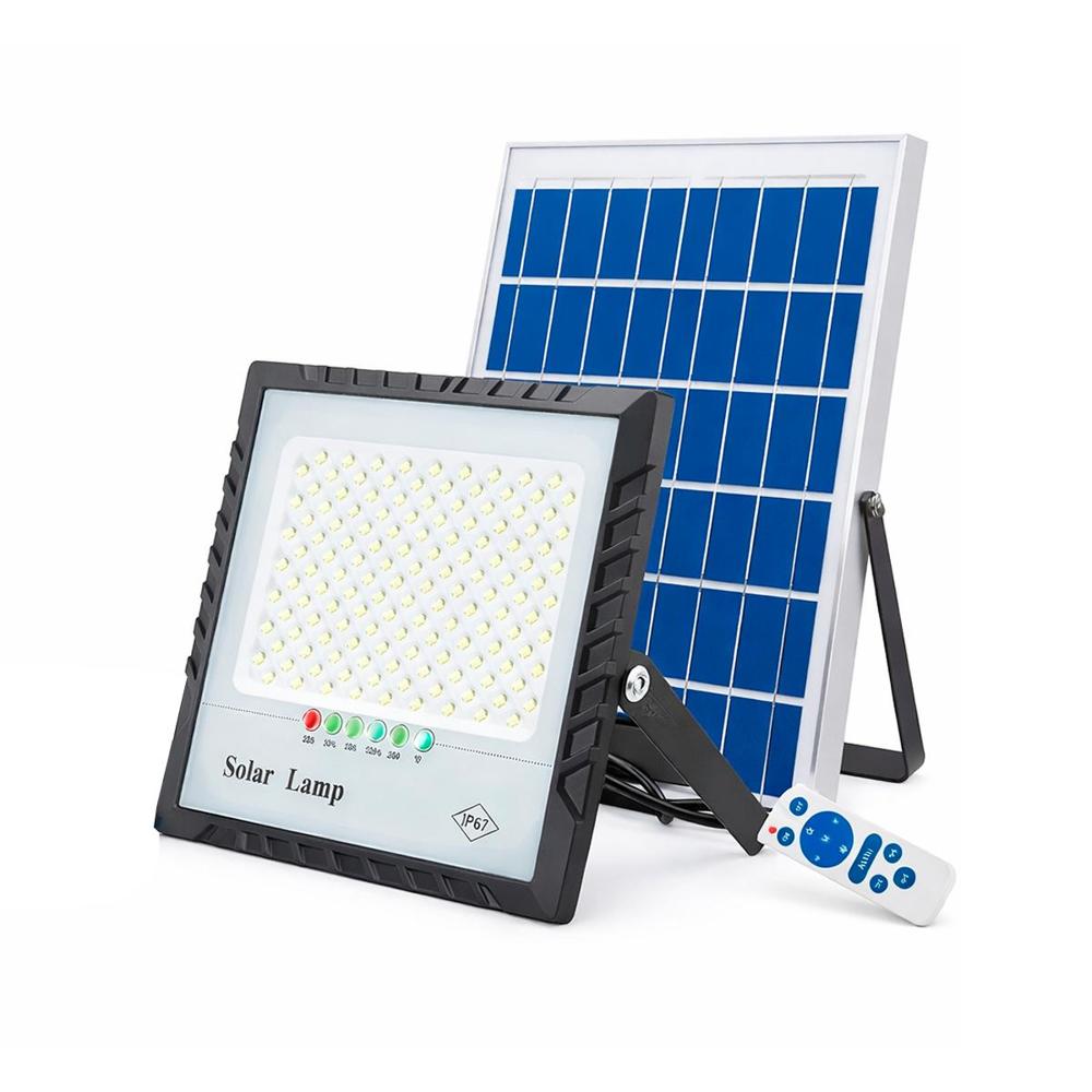 Lampara 100W 12 000mah más Panel Solar y Control Remoto