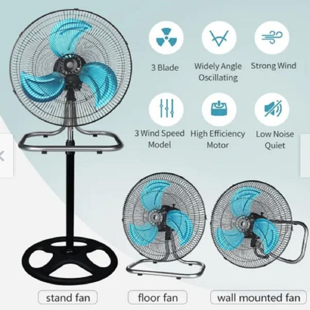 Ventilador industrial 3 en 1 de 18..3 aspas