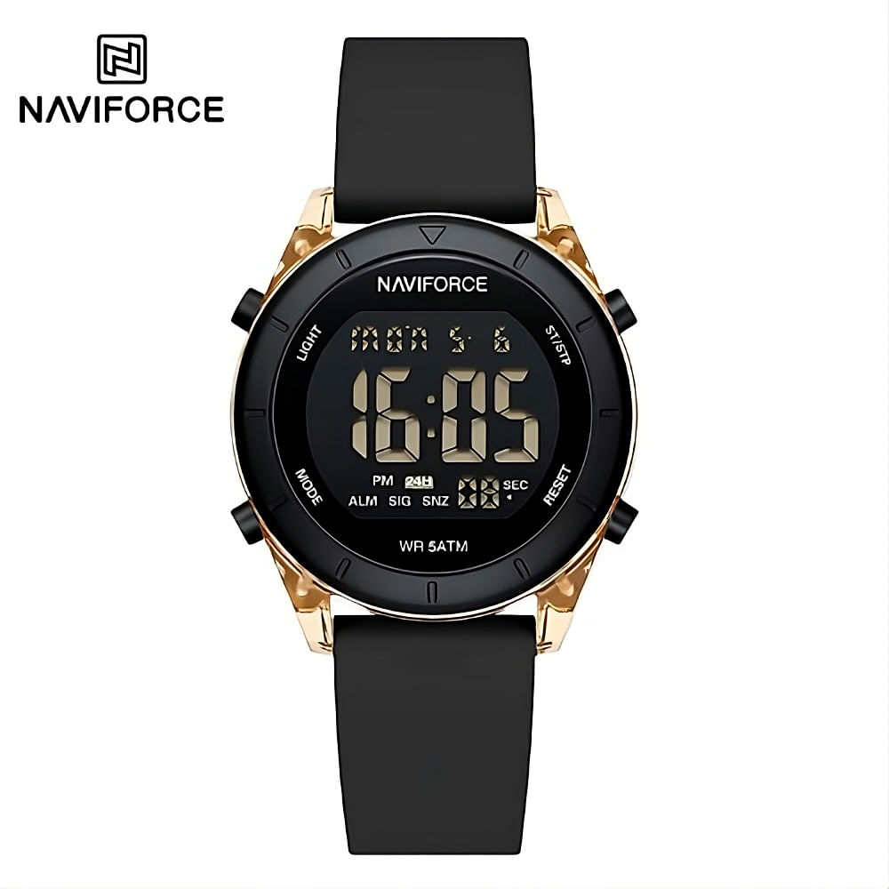 Reloj Pulsera Naviforce Nf7108 Mujer Pantalla Digital Lcd