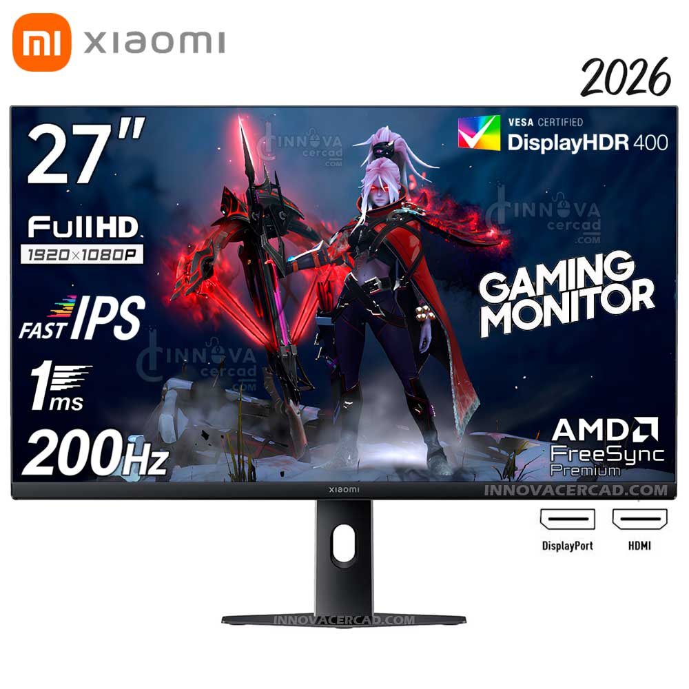 Monitor Xiaomi Gaming G27i 2026 27 Panel Fast IPS FHD 1920x1080 200Hz 1ms HDR400
