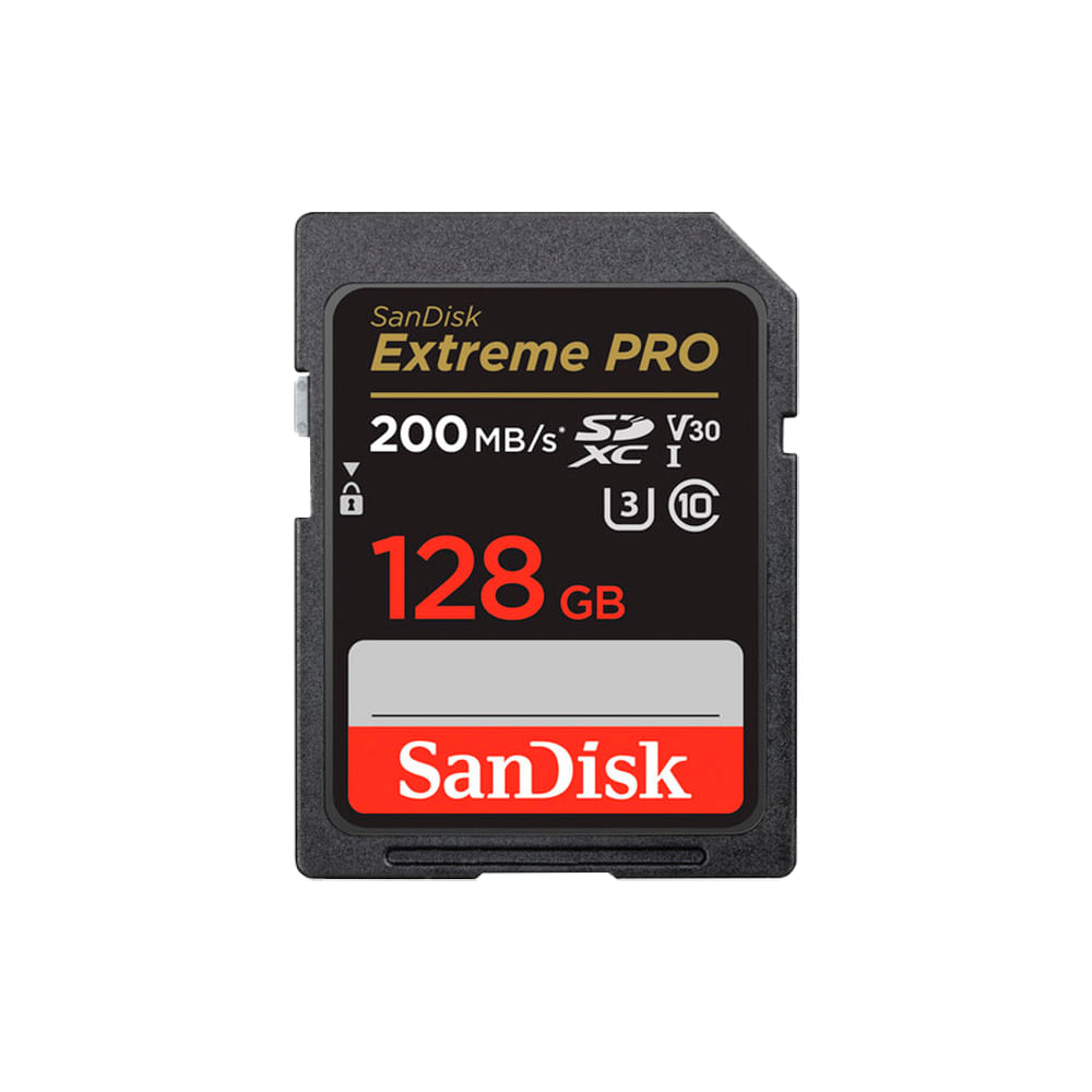 Memoria SD Sandisk 128GB Extreme Pro - R200mb - W90mb