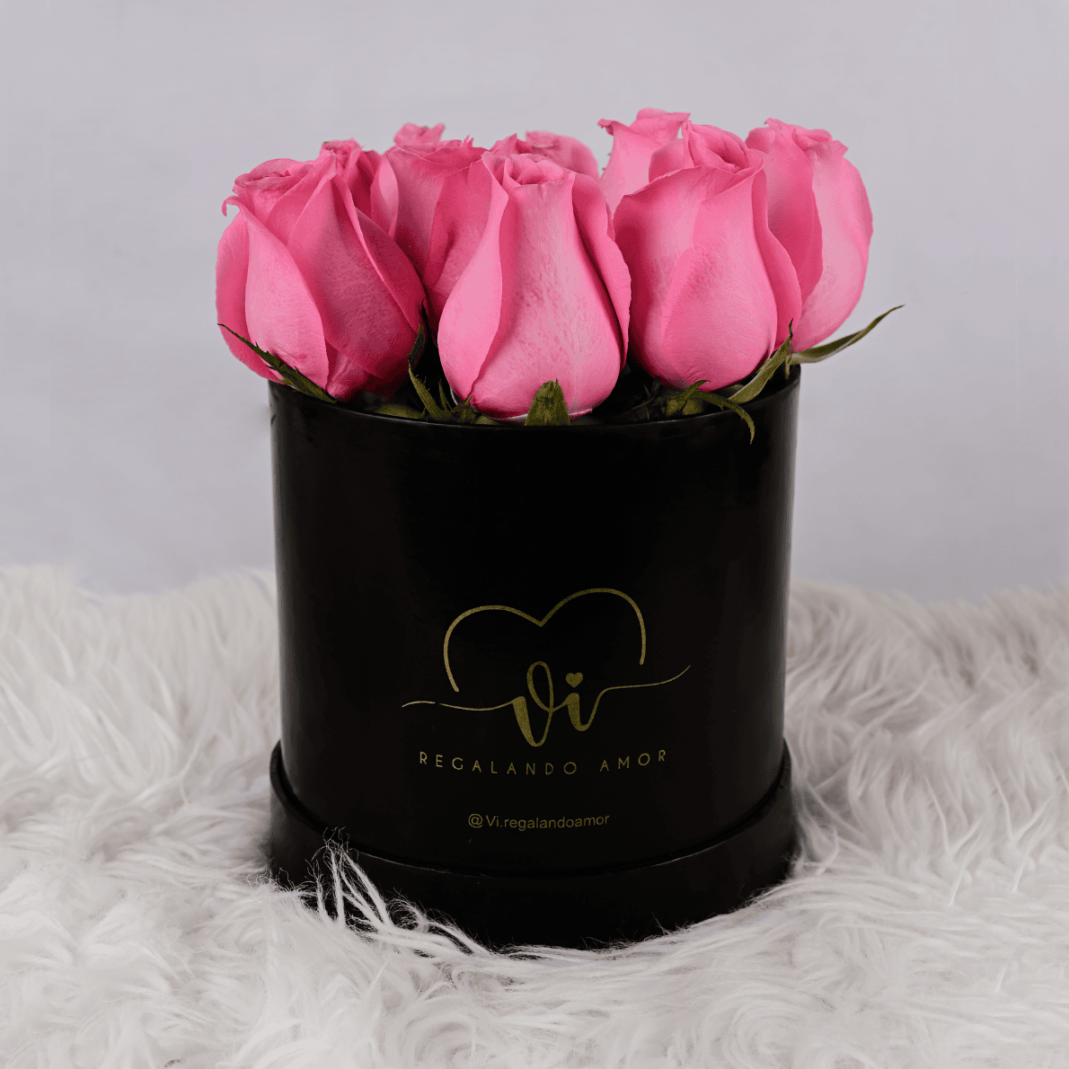 Box Clasico 12 Rosas Rosadas - Box Floral