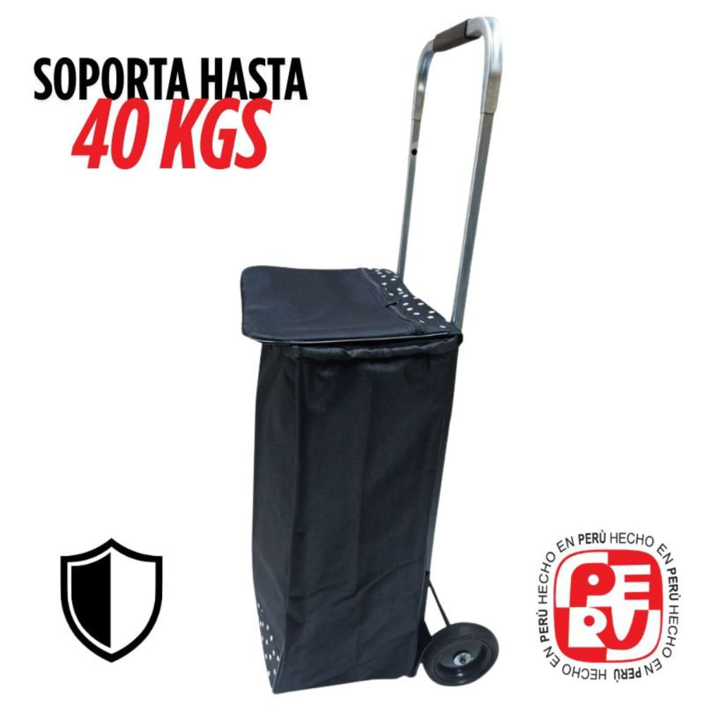 Carrito de Compras Plegable con Bolsa Pro