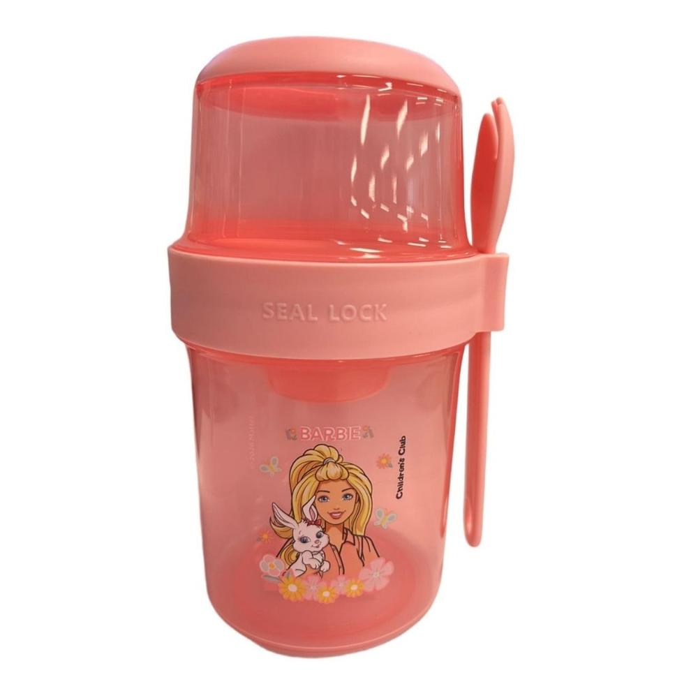 Vaso Yogurera Barbie Conejita 310 ML + 560 ML
