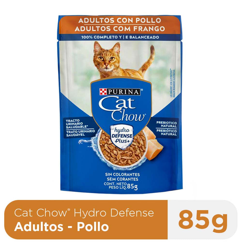 Alimento Húmedo para Gato CAT CHOW Adulto Sabor Pollo Pouch 85g Alimento Húmedo para Gato CAT CHOW Adulto Sabor Pollo Pouch 85g