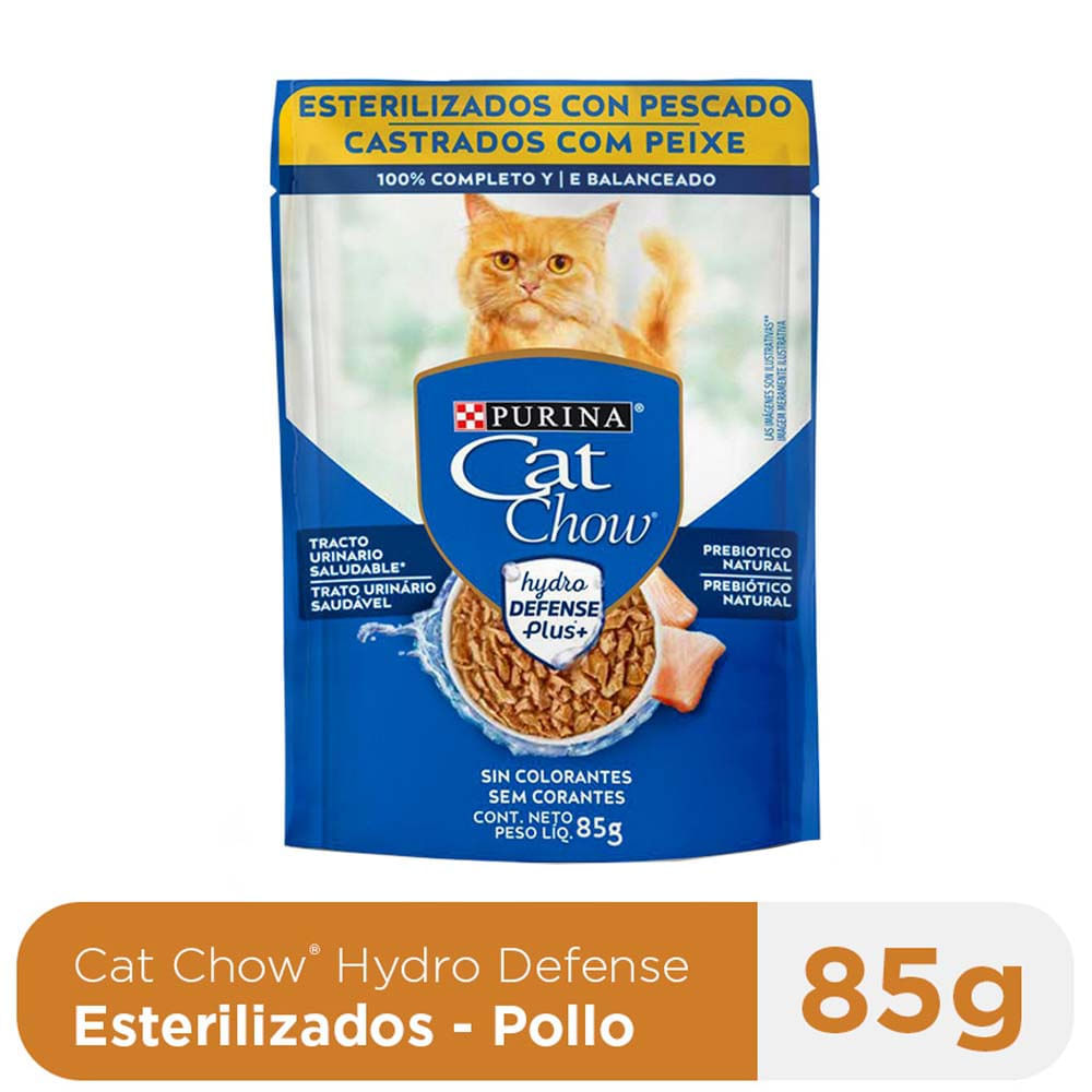 Alimento Húmedo para Gato CAT CHOW Esterilizado Sabor Pescado Pouch 85g Alimento Húmedo para Gato CAT CHOW Esterilizado Sabor Pescado Pouch 85g