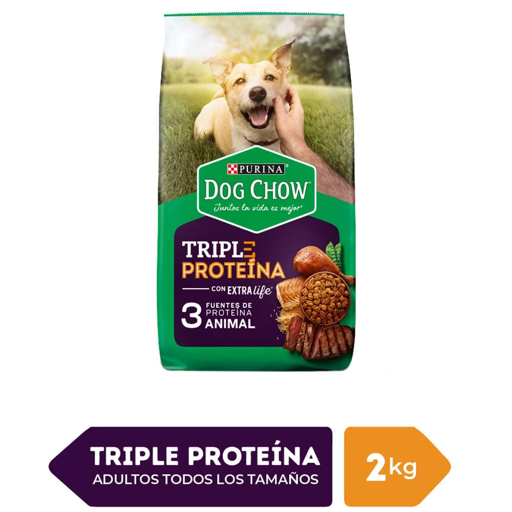 Alimento para Perros DOG CHOW Adulto Todos los tamaños Sabor Carne Pollo Pescado Bolsa 2Kg Alimento para Perros DOG CHOW Adulto Todos los tamaños Sabor Carne Pollo Pescado Bolsa 2Kg