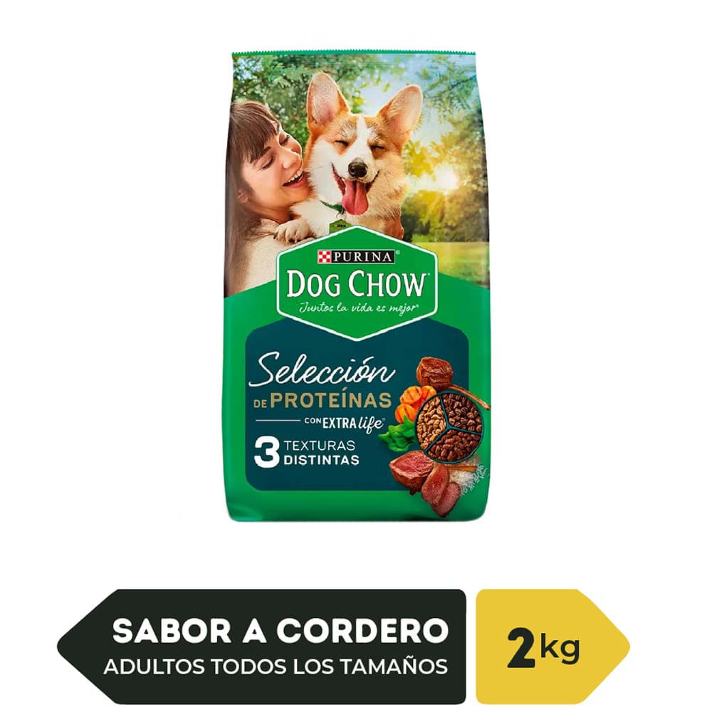 Alimento para Perro DOG CHOW Adulto Todos los tamaños Sabor Cordero Bolsa 2Kg Alimento para Perro DOG CHOW Adulto Todos los tamaños Sabor Cordero Bolsa 2Kg