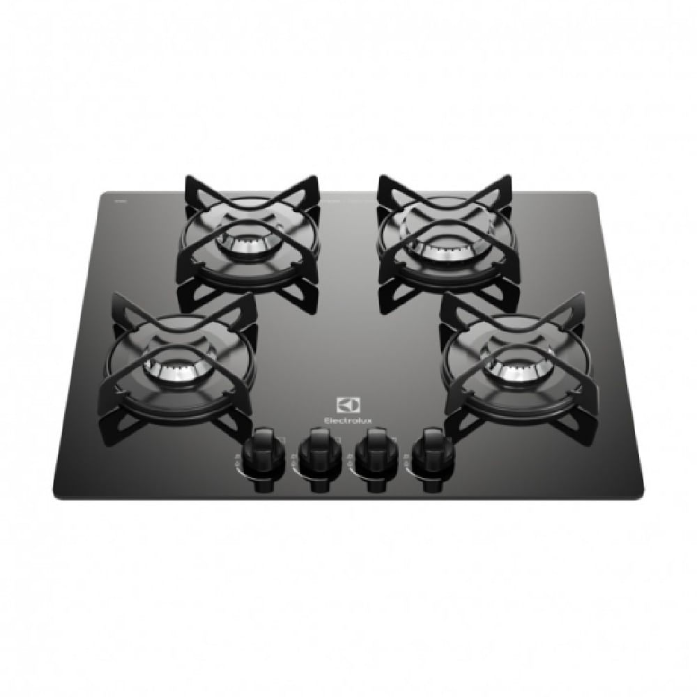 Electrolux ETGZ24F0EPUB Gas 4 Hornillas Negro 60cm