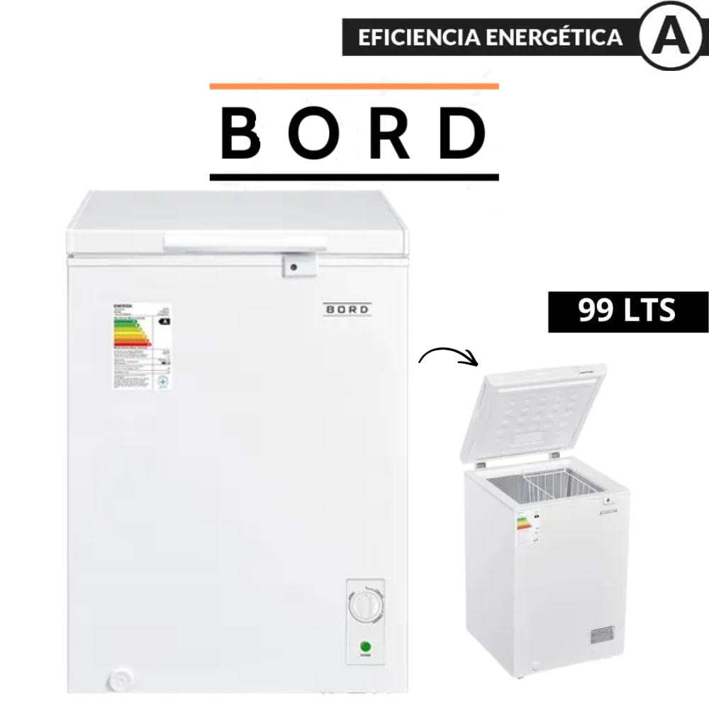 CONGELADORA 99LTS BORD COLOR BLANCO MOD CO99BINV-M