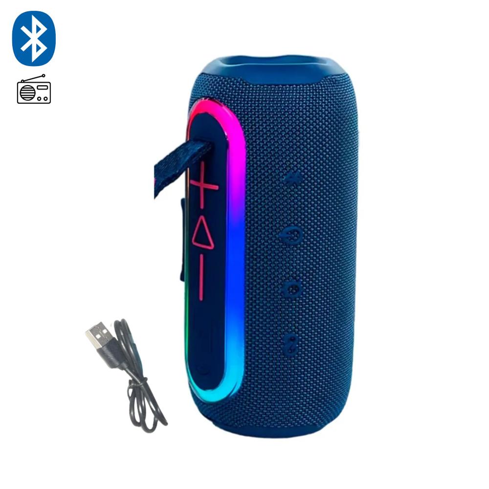 Parlante Bluetooth Portátil KIMISO KMS-220 con X-BASS y Luces LED