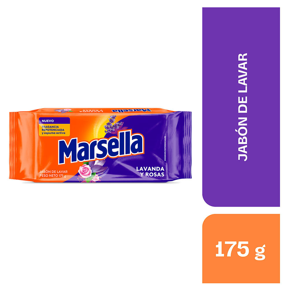 Jabón de Lavar MARSELLA Lavanda y Rosas Bolsa 175g Jabón de Lavar MARSELLA Lavanda y Rosas Bolsa 175g