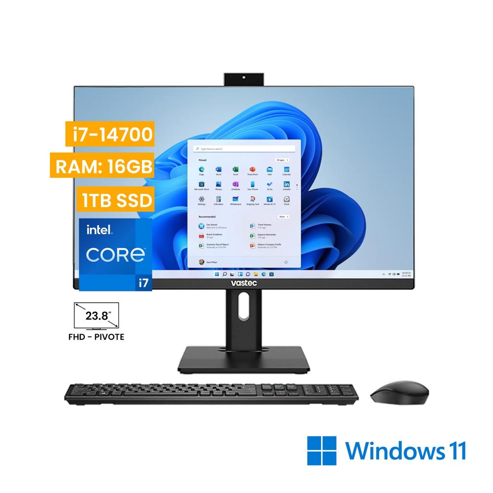 Computadora All In One Vastec PrimeOne  i7-14700 16GB 1TB SSD Windows 11 Home