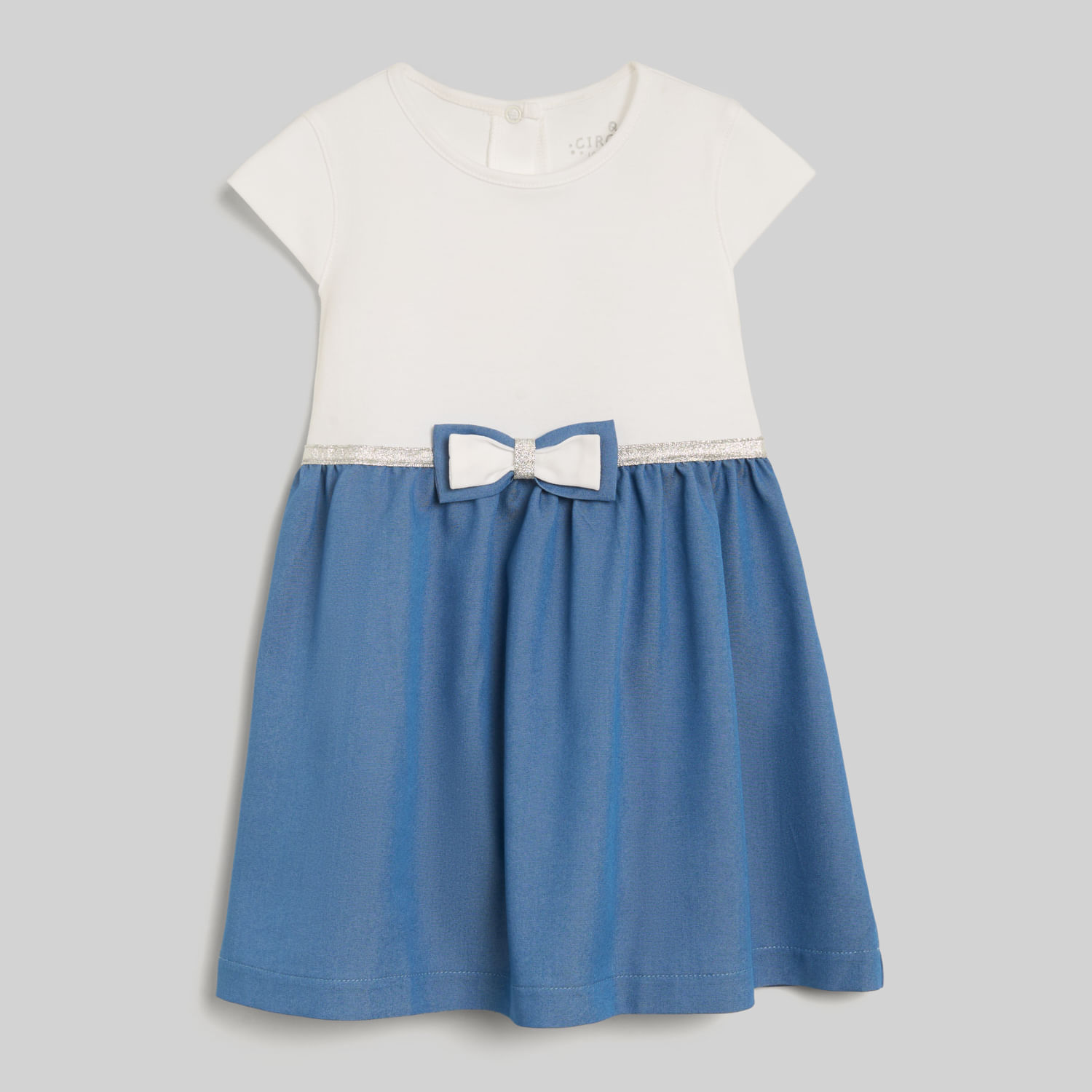 Vestido Para Bebe Niña Baby Circus Lazo Chambray