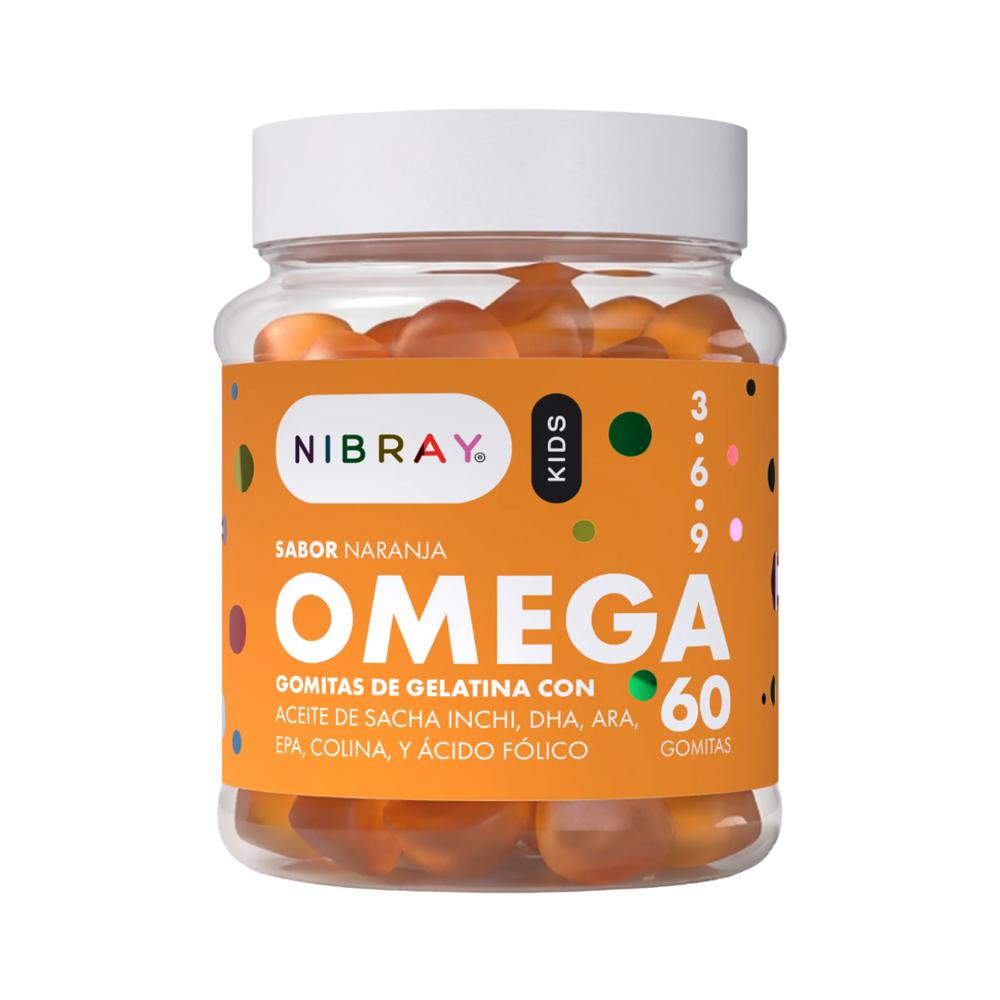 Omega 3 6 y 9 DHA ARA EPA Colina para Niños Nibray Kids
