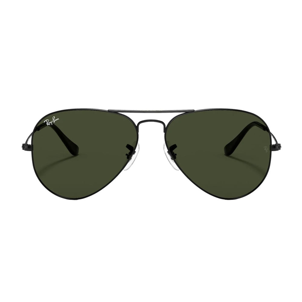 LENTES DE SOL RAY BAN RB3025 AVIADOR BLACK 58MM