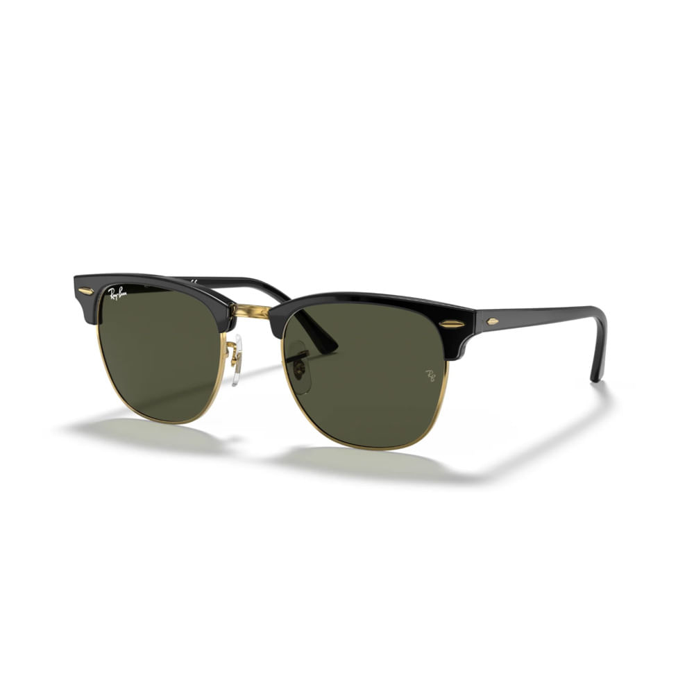 LENTE DE SOL RAY BAN CLUBMASTER 0RB3016 NEGRO 51MM