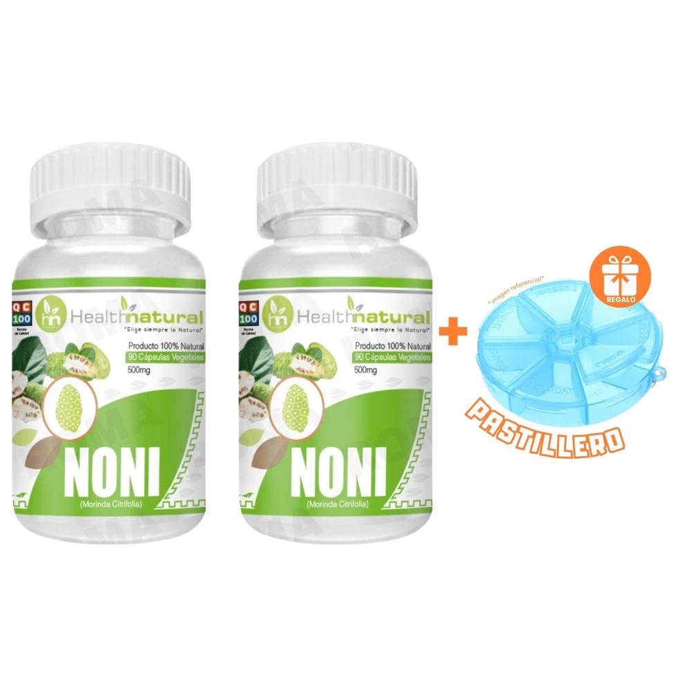 PACK 2 NONI HEALTHNATURAL 1000MG + REGALO PASTILLERO