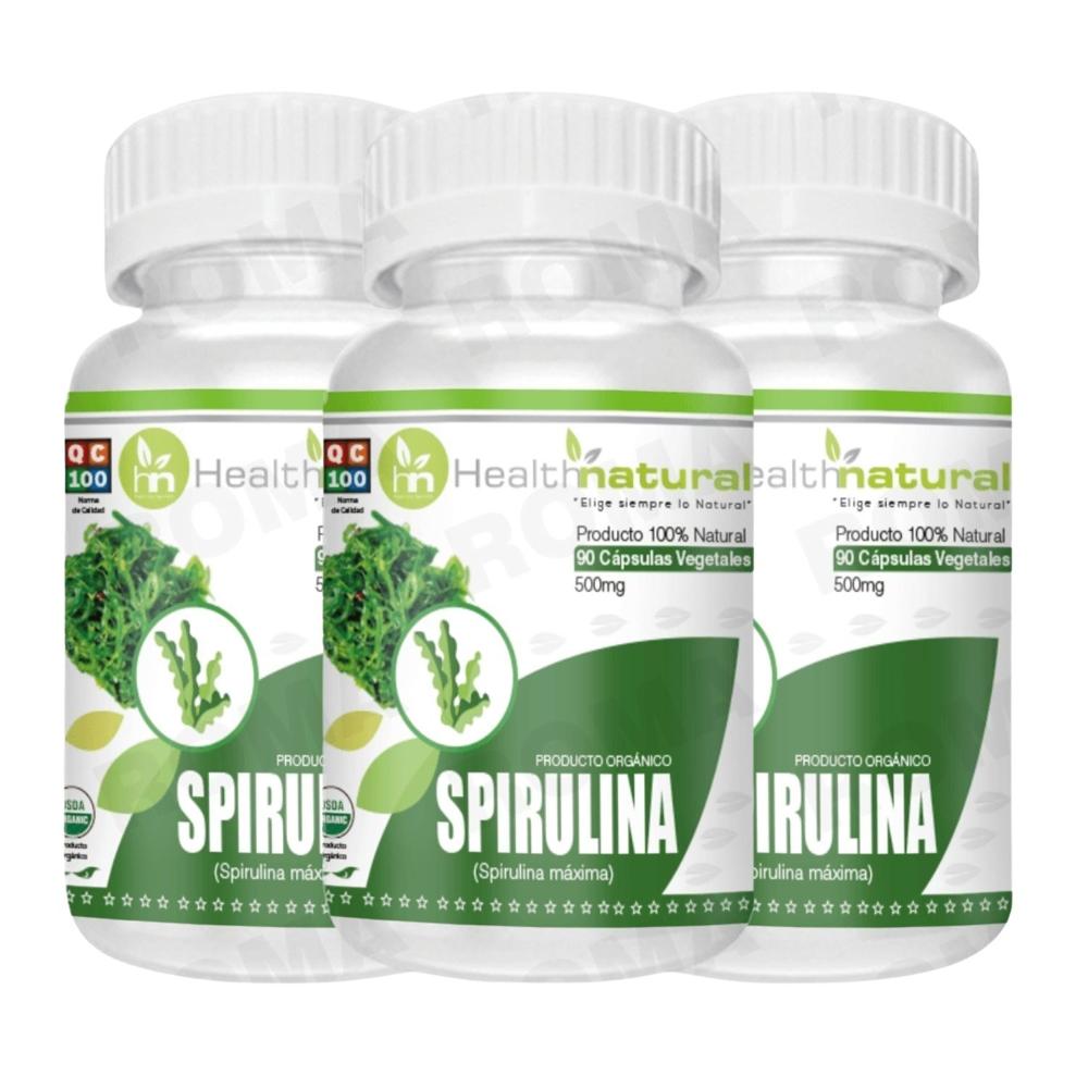 PACK 3 SPIRULINA HEALTHNATURAL 1500MG