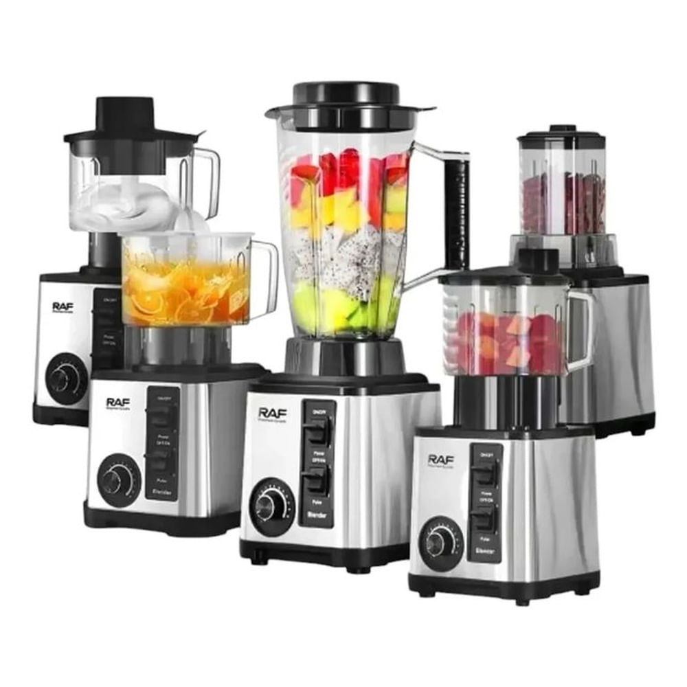 LICUADORA RAF 5 EN 1, TRITURA HIELO, 2600 WATTS Y 15 VELOCIDADES