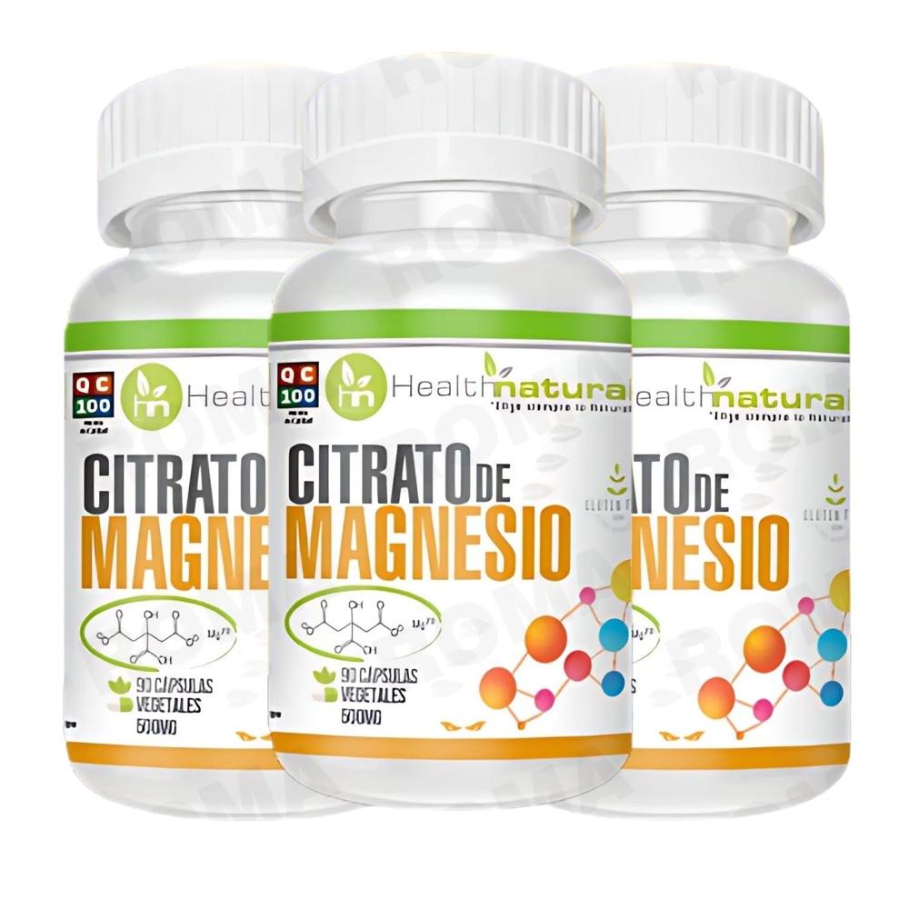 PACK 3 CITRATO DE MAGNESIO HEALTHNATURAL 1500MG