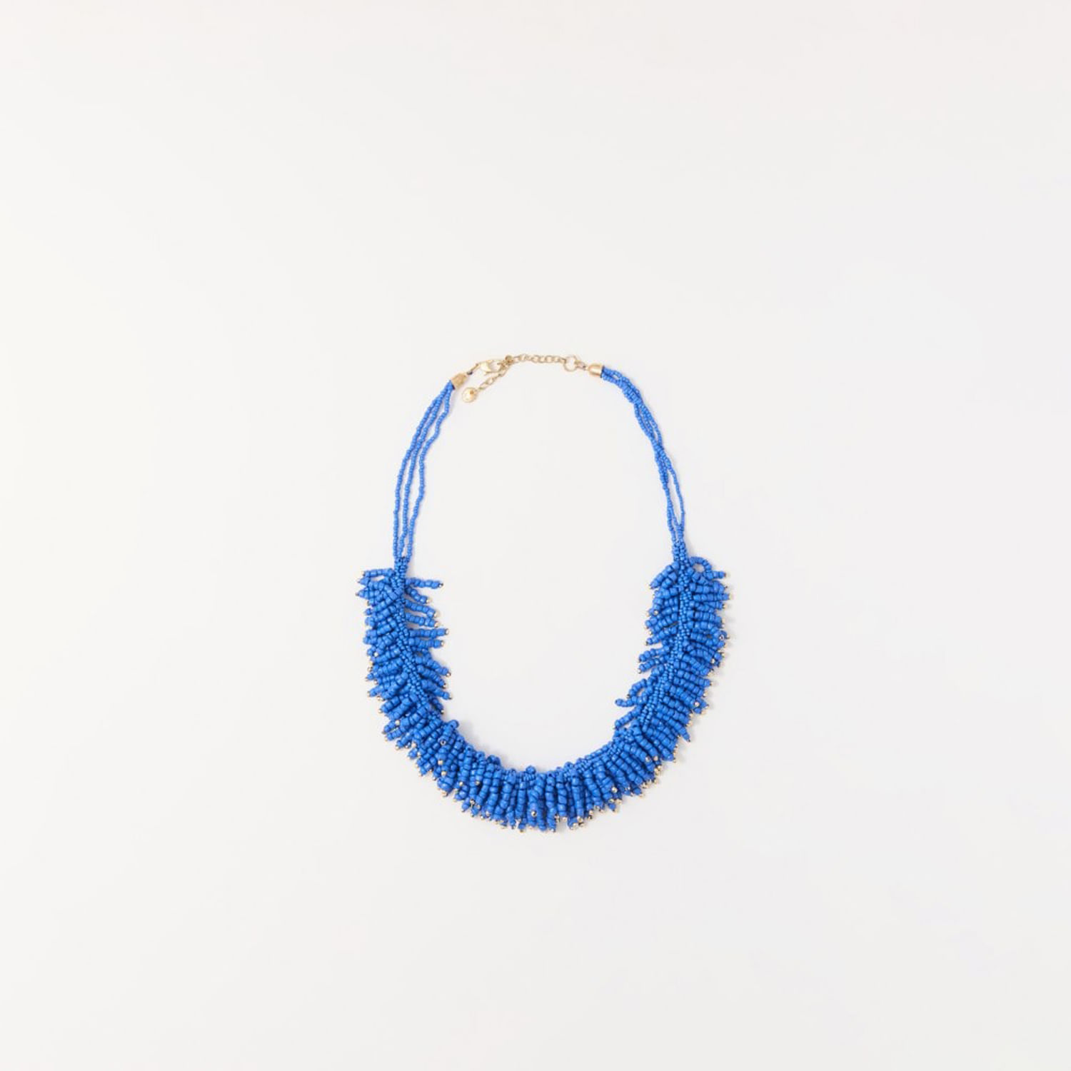 Collar Mujer Sfera Accesories Trenza Con Pieza Avra Azul