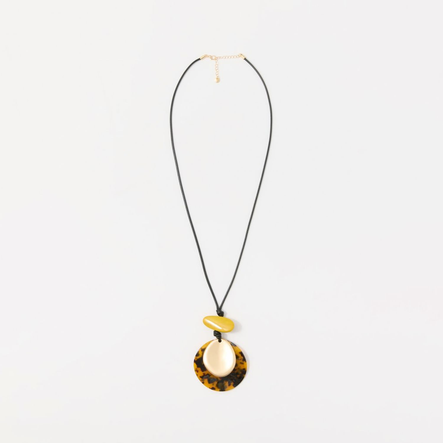 Collar Mujer Sfera Pendant Resinado Multicolor