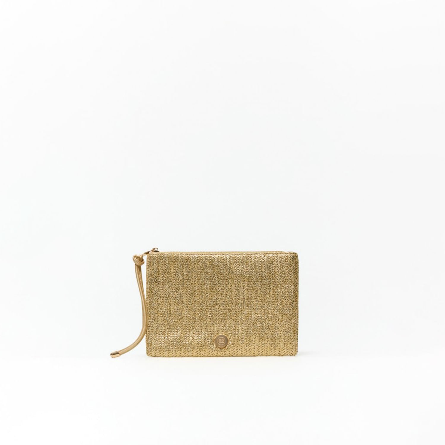 Monedero Mujer Sfera Troquel & Tassel Oro