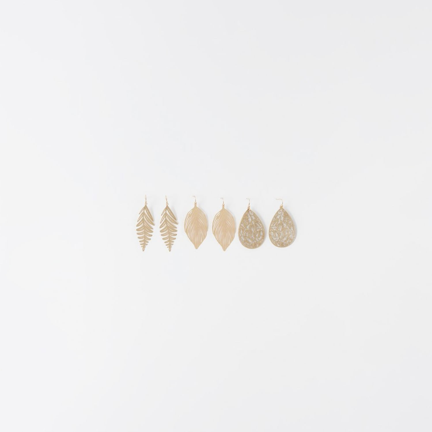 Set Mujer Sfera 2 Cuelgan Alpha Mx Oro