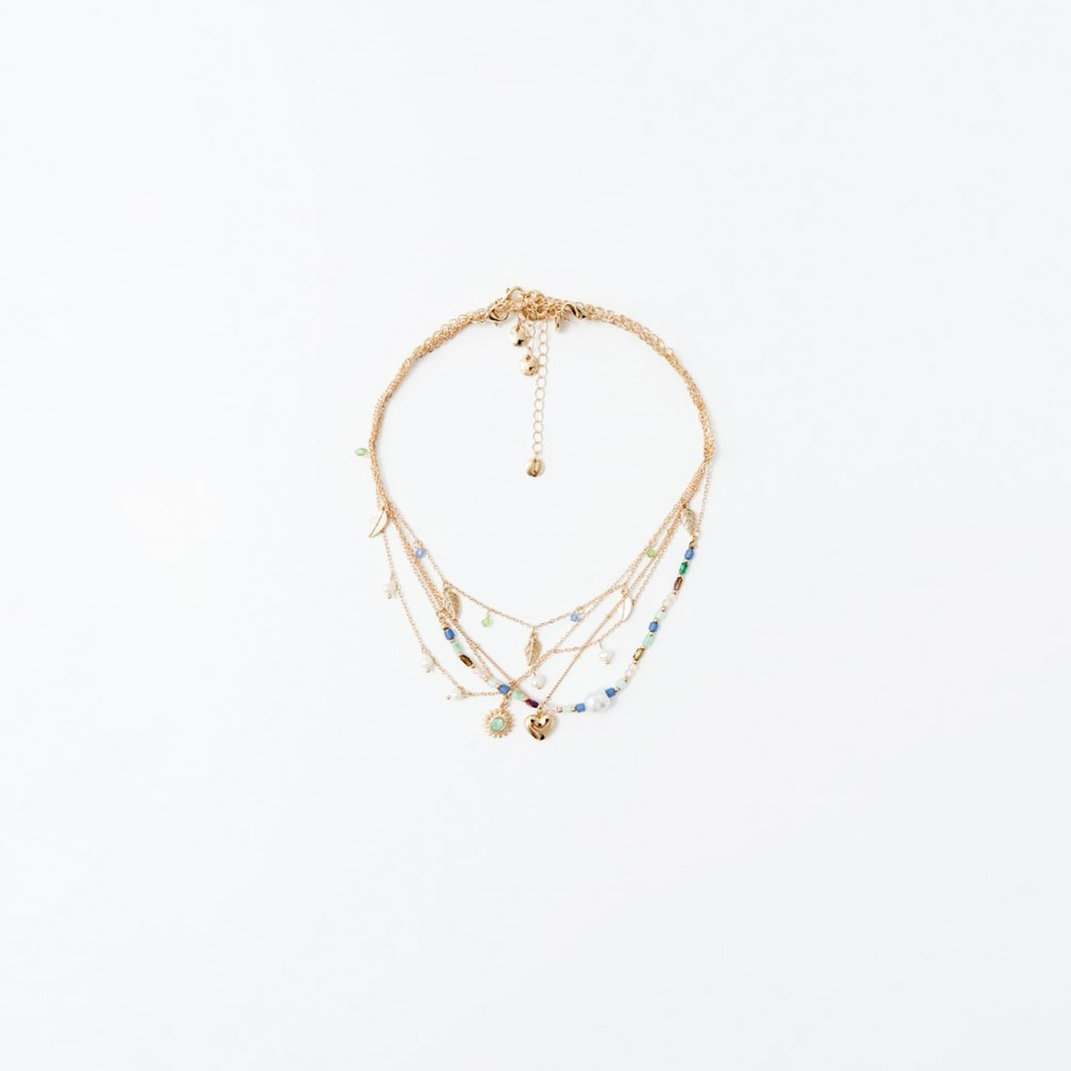 Collar Mujer Sfera Pzas Verdes Indian Jew Multicolor