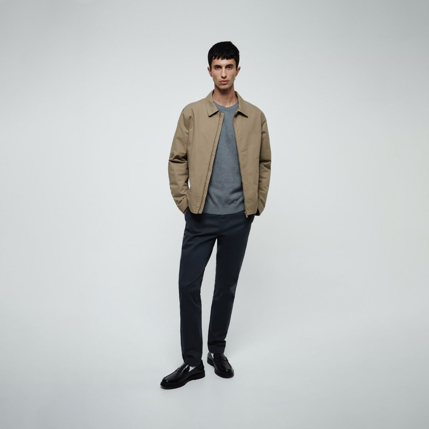 Pantalón Hombre Sfera Chino Slim Plomo