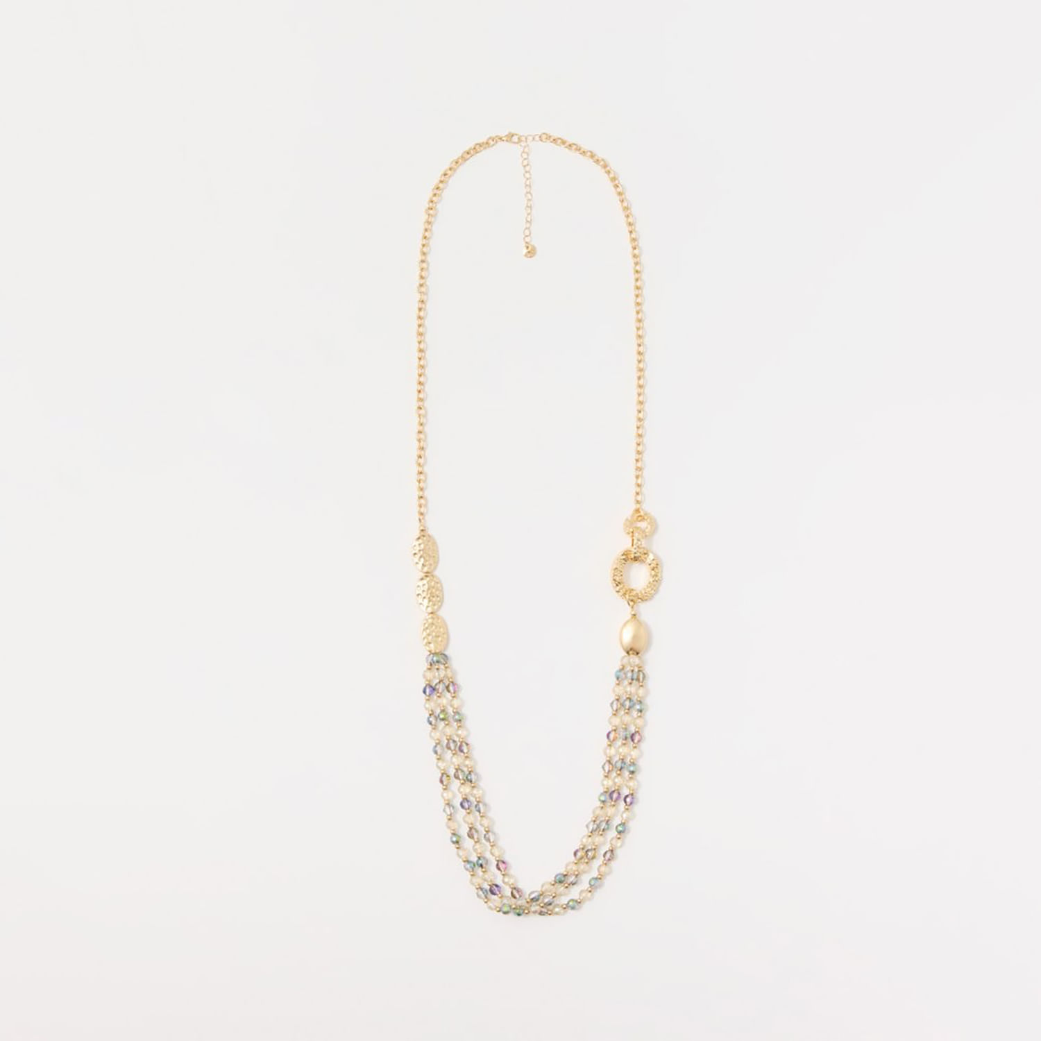 Collar Mujer Sfera Multifilas Brillo 000 Multicolor