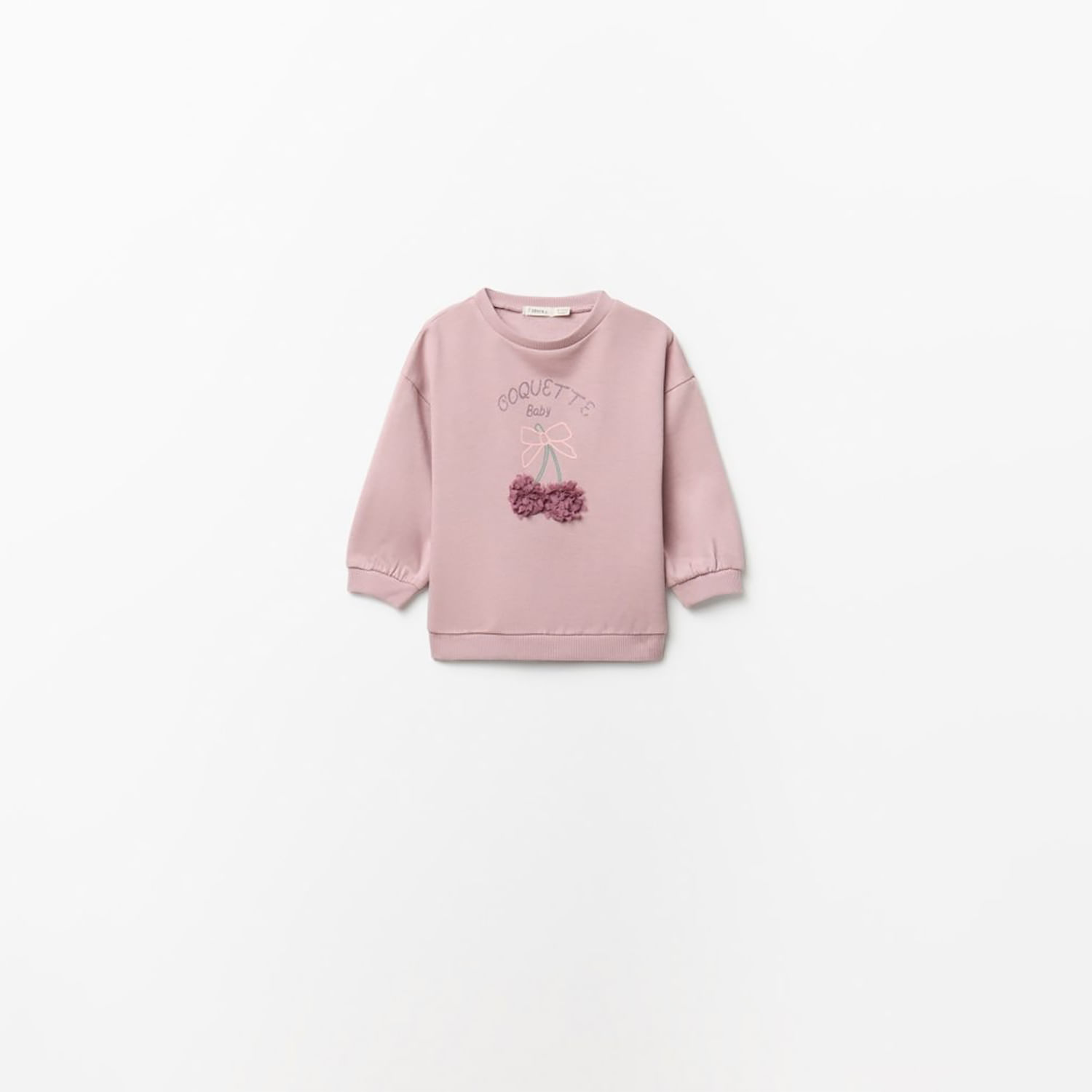 Polera Bebé Niña Sfera Cerezas Lechuga Lila