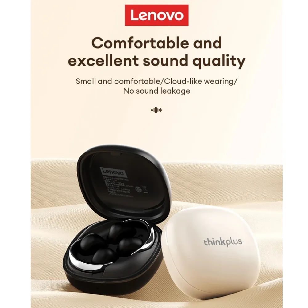 Audífono Lenovo LP38 Clip ear Gris 30h Bluetooth 5.4