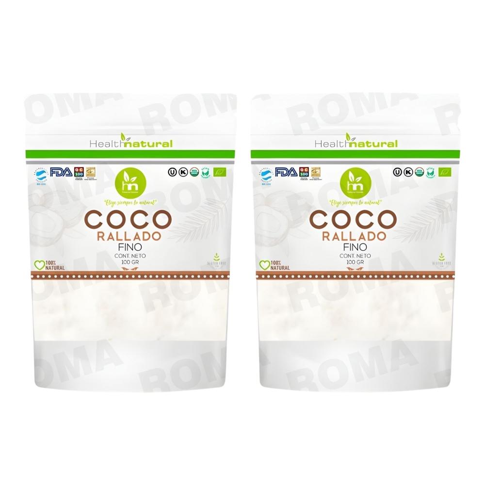 PACK 2 COCO RALLADO FINO 100G HEALTHNATURAL