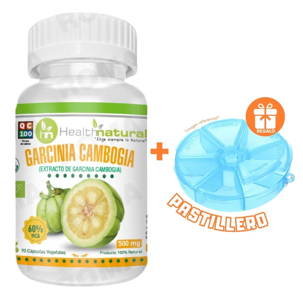 GARCINIA CAMBOGIA HEALTHNATURAL 500MG + REGALO PASTILLERO
