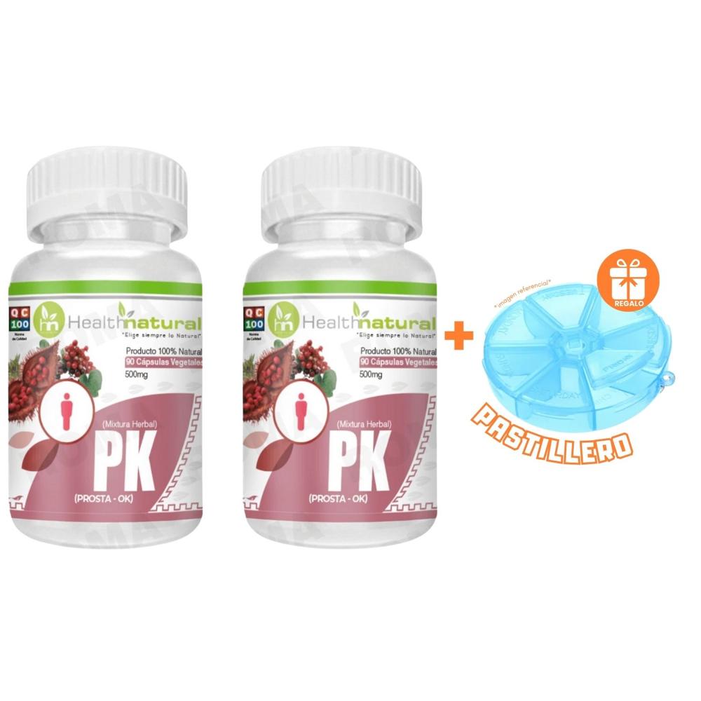 PACK 2 PK(PROSTA-OK) HEALTHNATURAL 1000MG + REGALO PASTILLERO