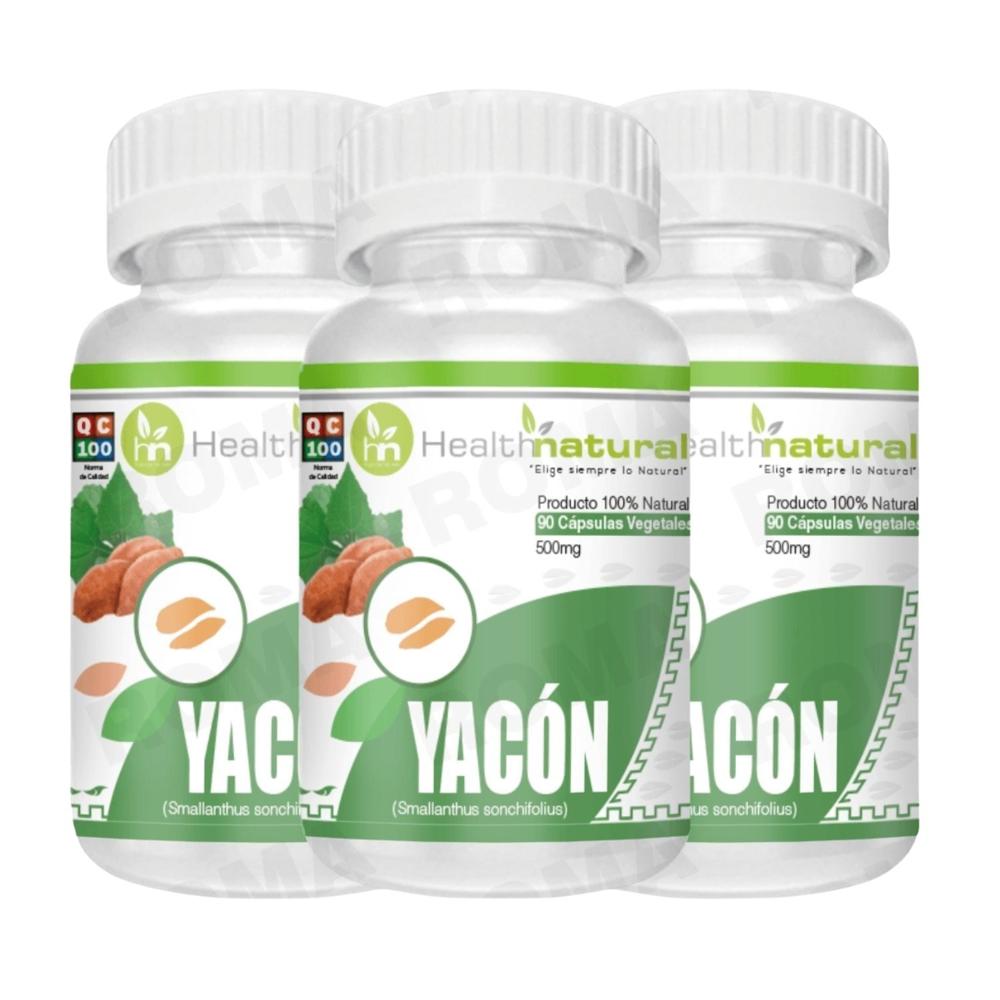 PACK 3 YACÓN HEALTHNATURAL 1500MG