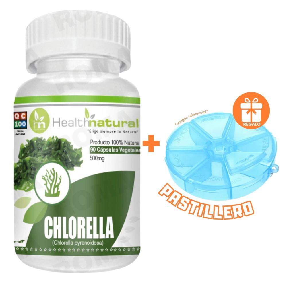 CHLORELLA HEALTHNATURAL 500MG + REGALO PASTILLERO
