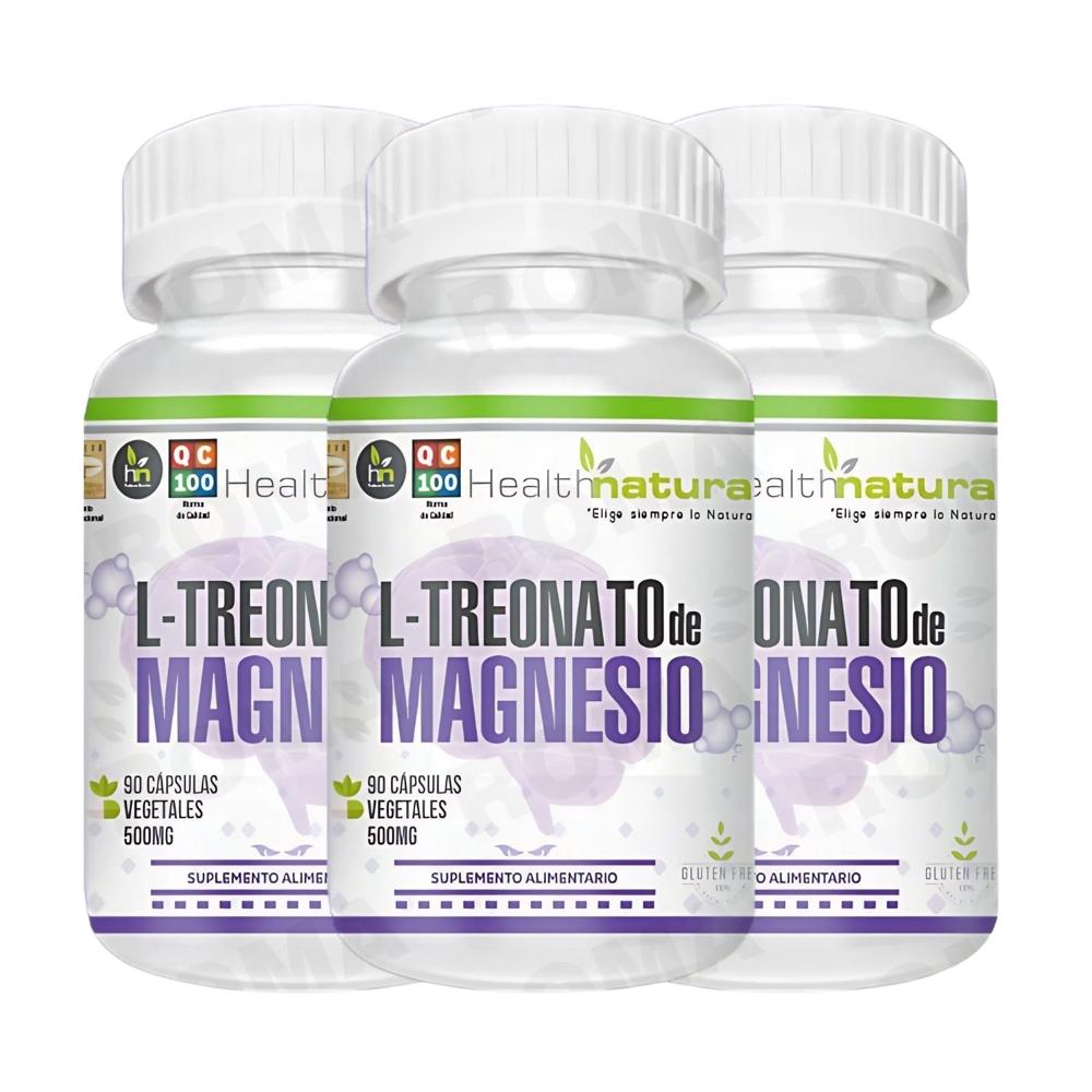 PACK 3 L-TREONATO DE MAGNESIO HEALTHNATURAL 1500MG