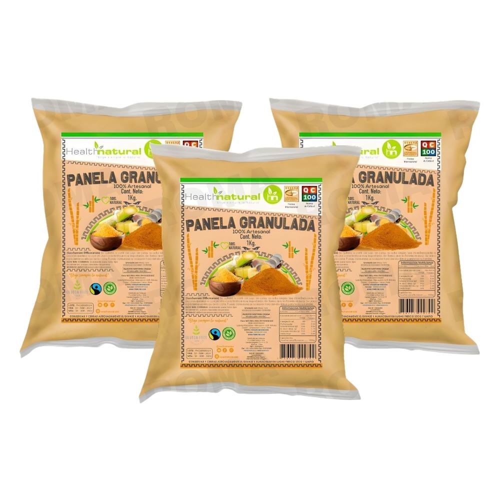 PACK 3 PANELA GRANULADA 1KG HEALTHNATURAL