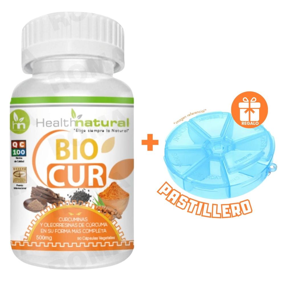 BIOCUR HEALTHNATURAL 500MG + REGALO PASTILLERO