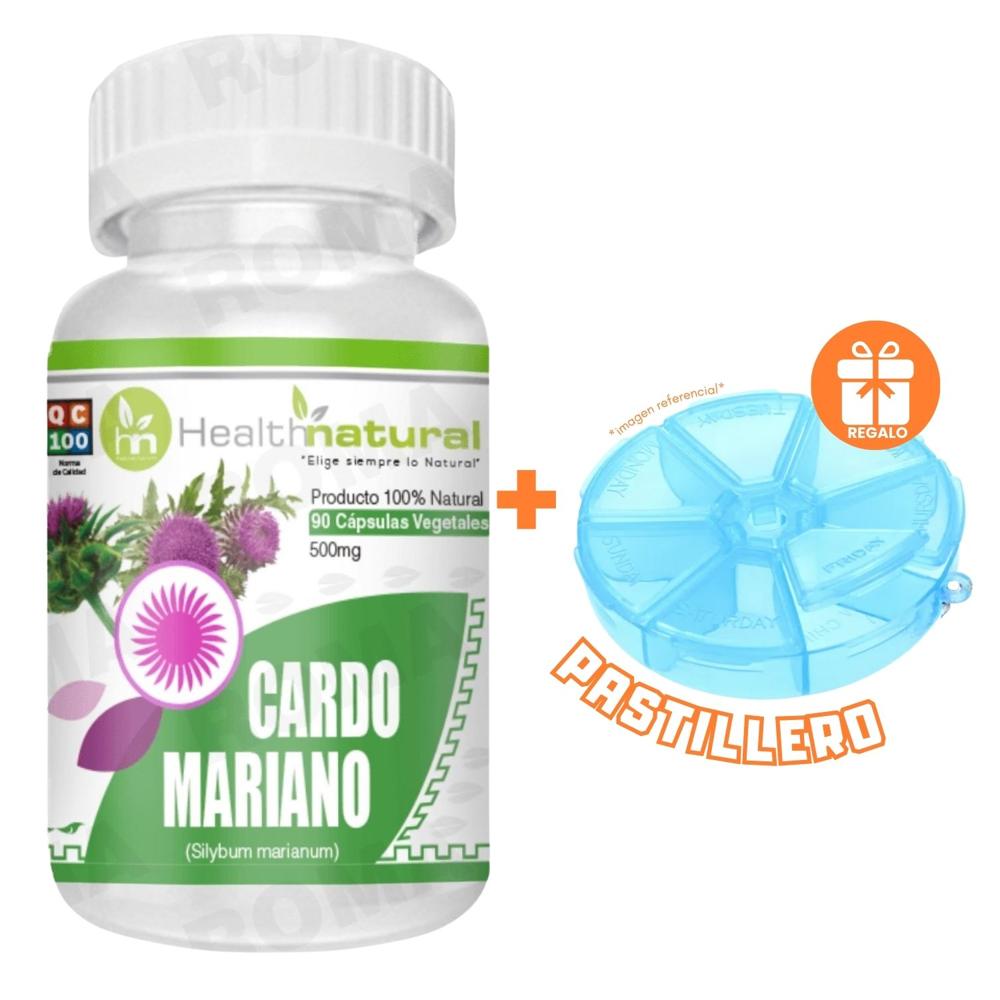 CARDO MARIANO HEALTHNATURAL 500MG + REGALO PASTILLERO