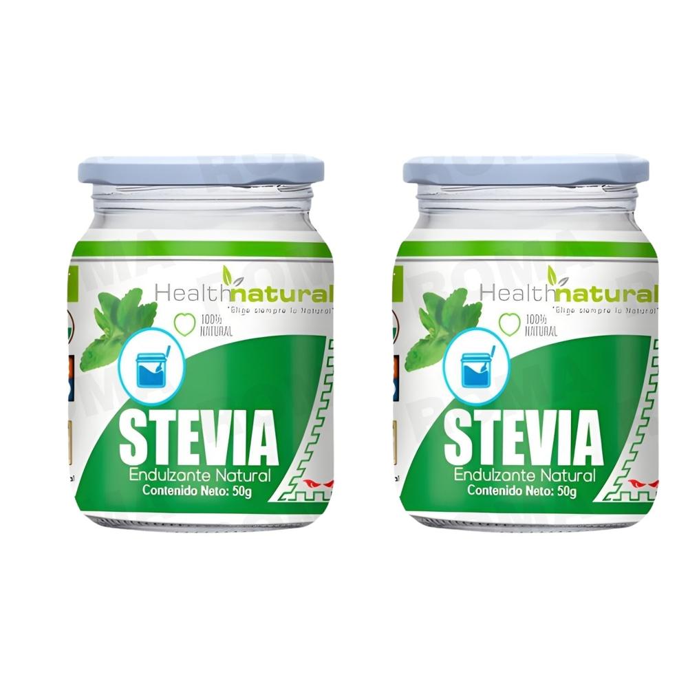 PACK 2 STEVIA EN POLVO 50G HEALTHNATURAL