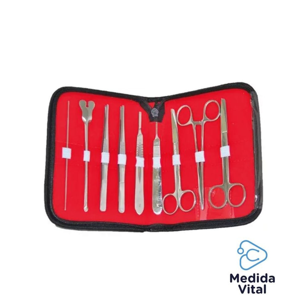 ESTUCHE DE DISECCION X 9 PIEZAS