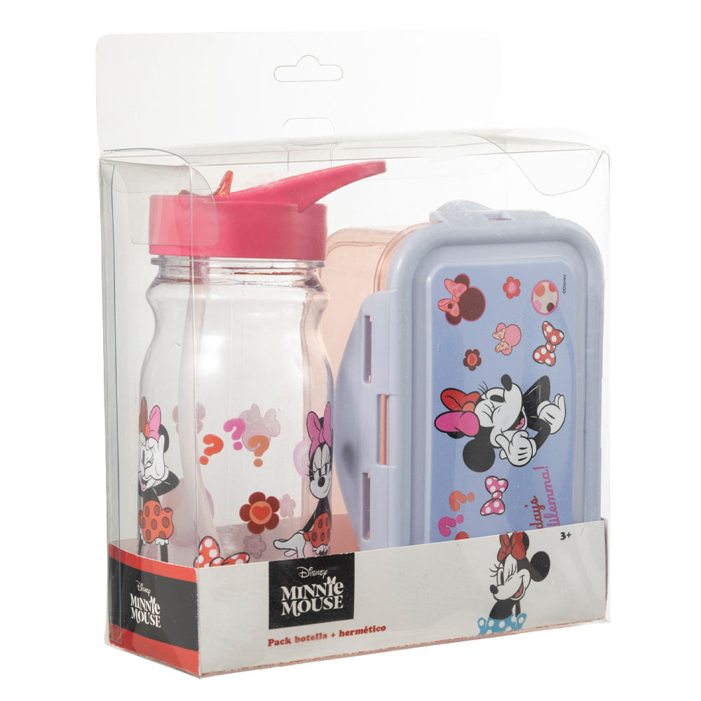 Set MINNIE Botella + Táper Hermético 2un Set MINNIE Botella + Táper Hermético 2un