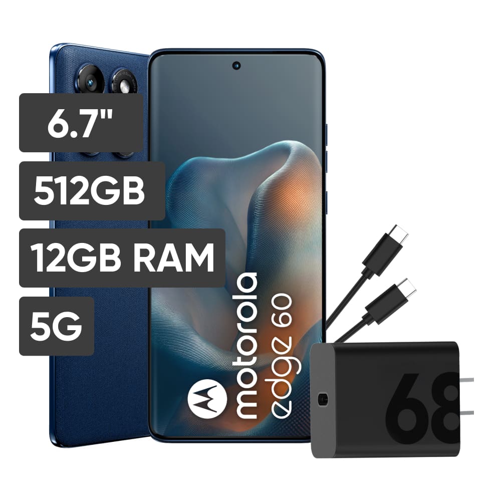 Smartphone MOTOROLA Edge 60 6.7"" 12GB 512GB 50MP Gibraltar Sea