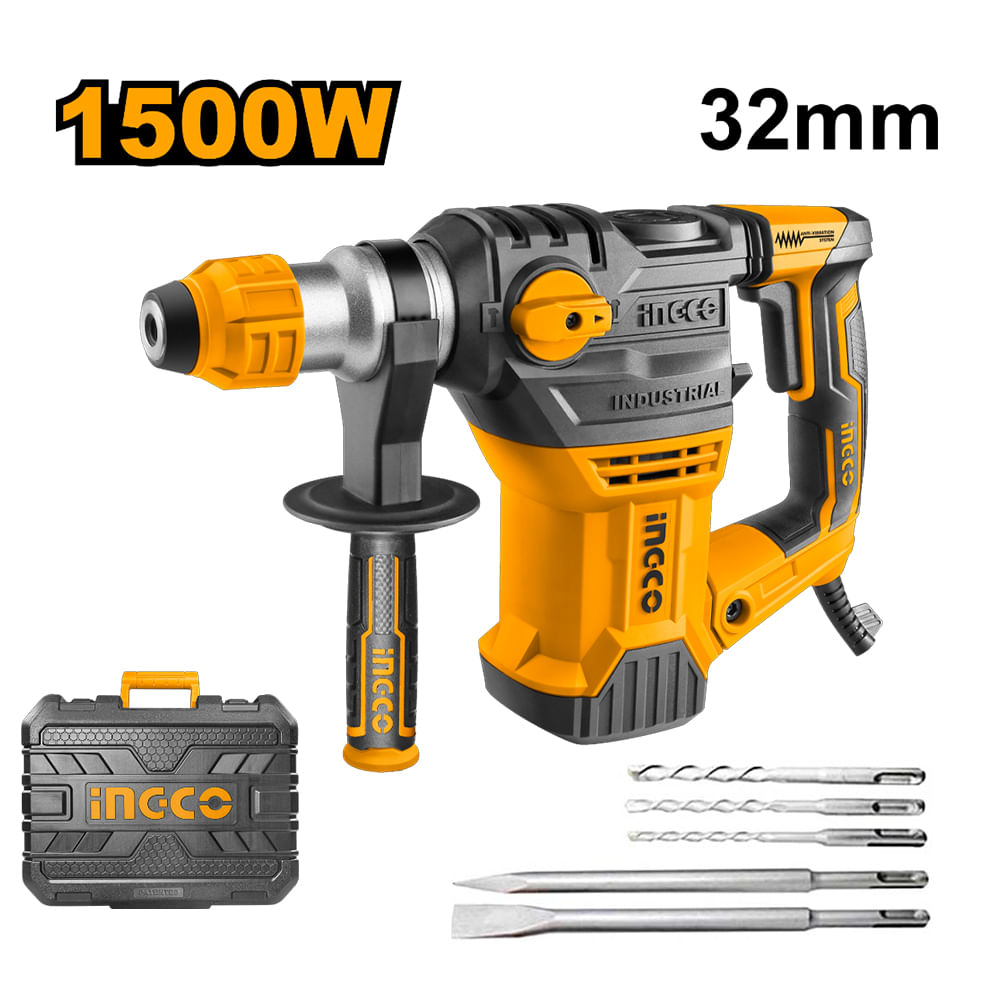 Rotomartillo Ingco 1500W SDS PLUS 5.5J RH150028