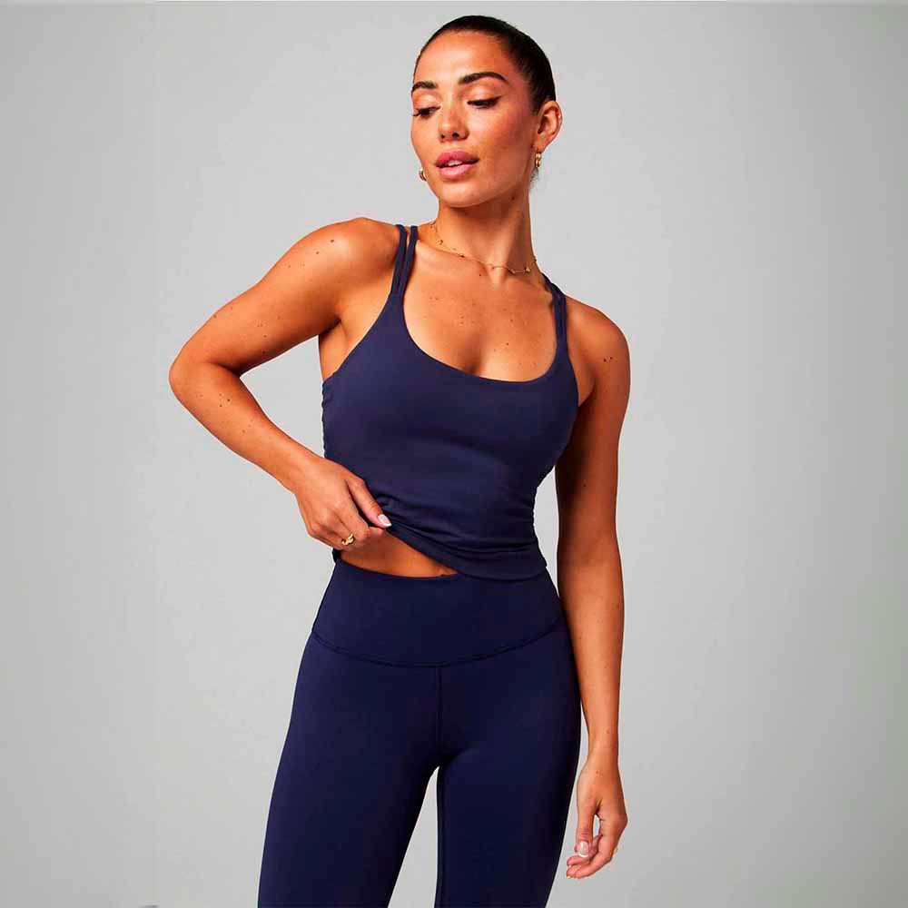 Polo Deportivo Fabletics Mujer Principal Built-In Tank Deep