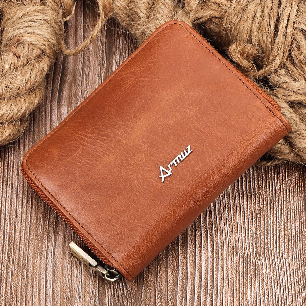 Monedero Y Tarjetero De Cuero Vacuno ARW01